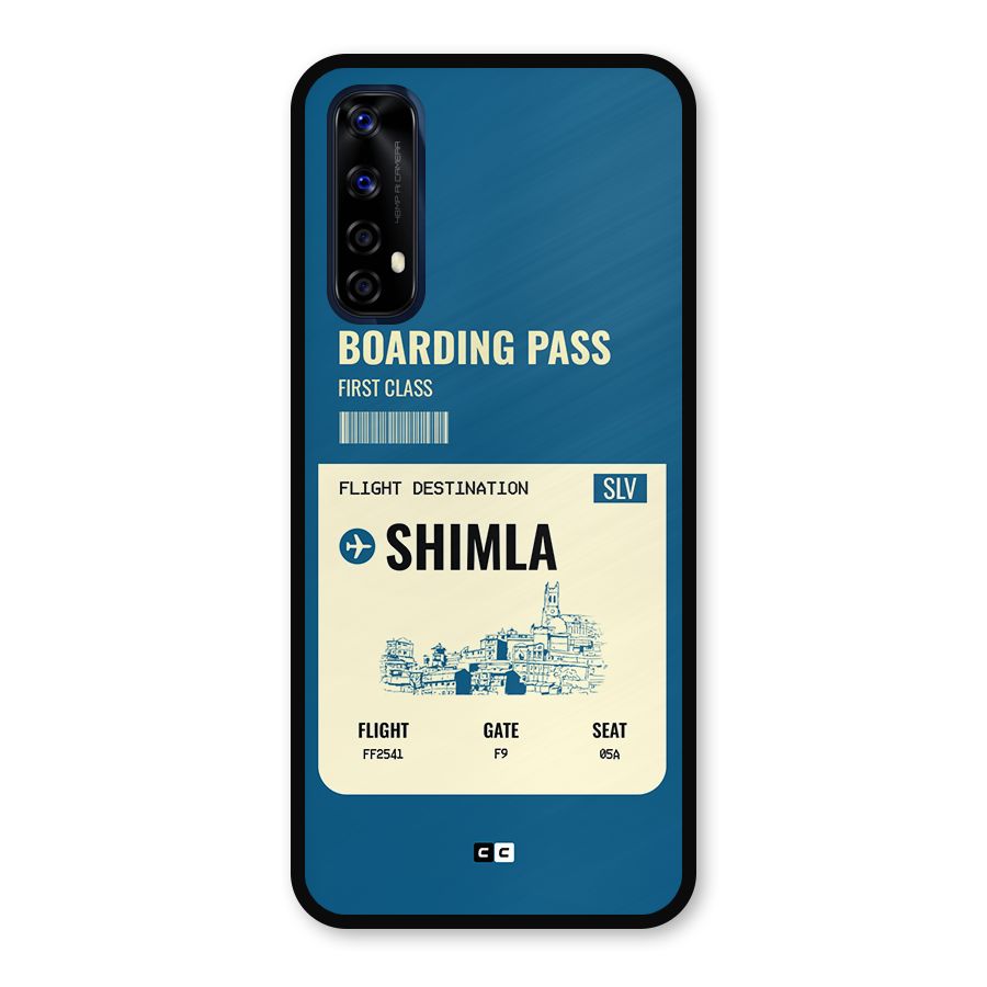 Shimla Boarding Pass Metal Back Case for Realme Narzo 20 Pro