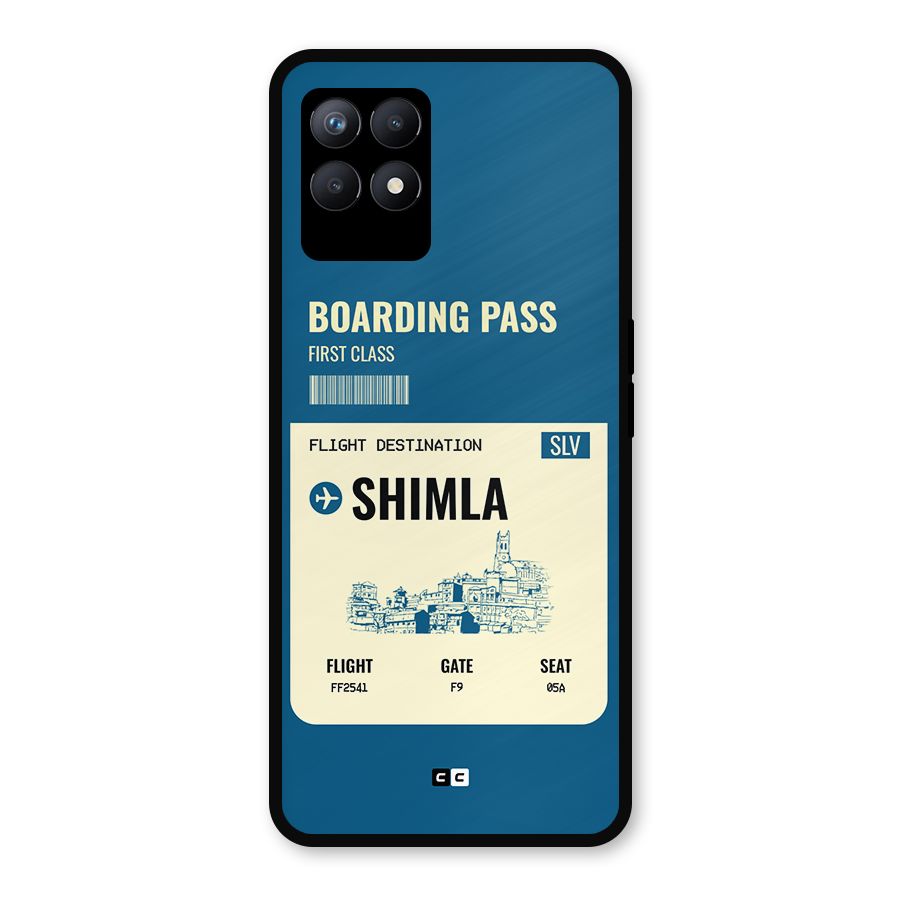 Shimla Boarding Pass Metal Back Case for Realme Narzo 50