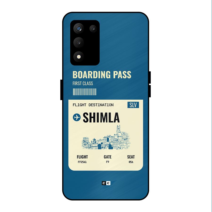 Shimla Boarding Pass Metal Back Case for realme 9 5G SE