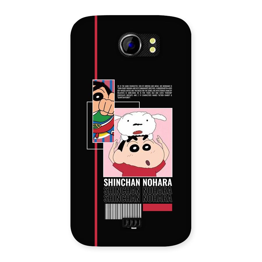Shinchan Nohara Back Case for Canvas 2 A110
