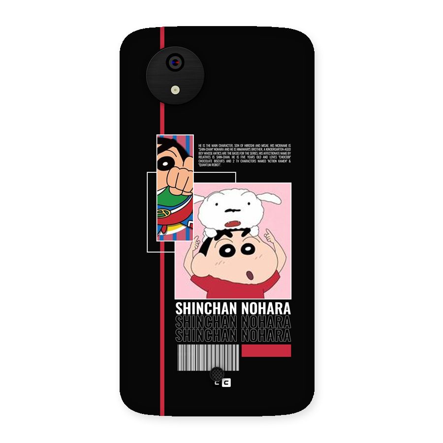 Shinchan Nohara Back Case for Canvas A1  AQ4501