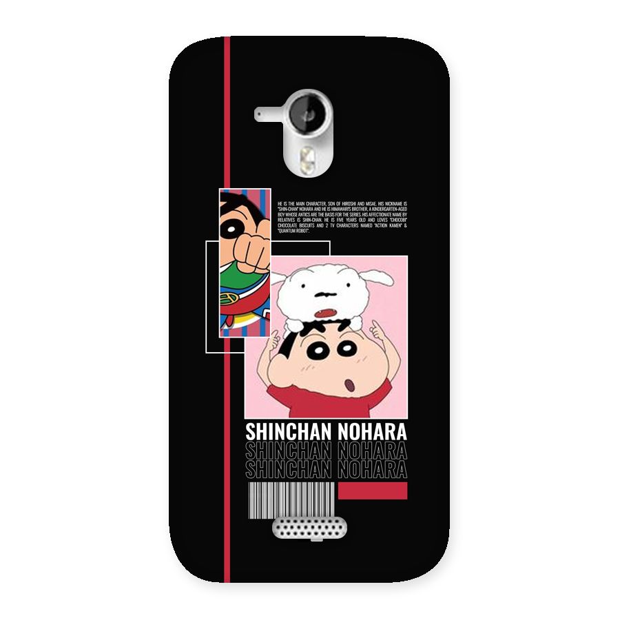 Shinchan Nohara Back Case for Canvas HD A116