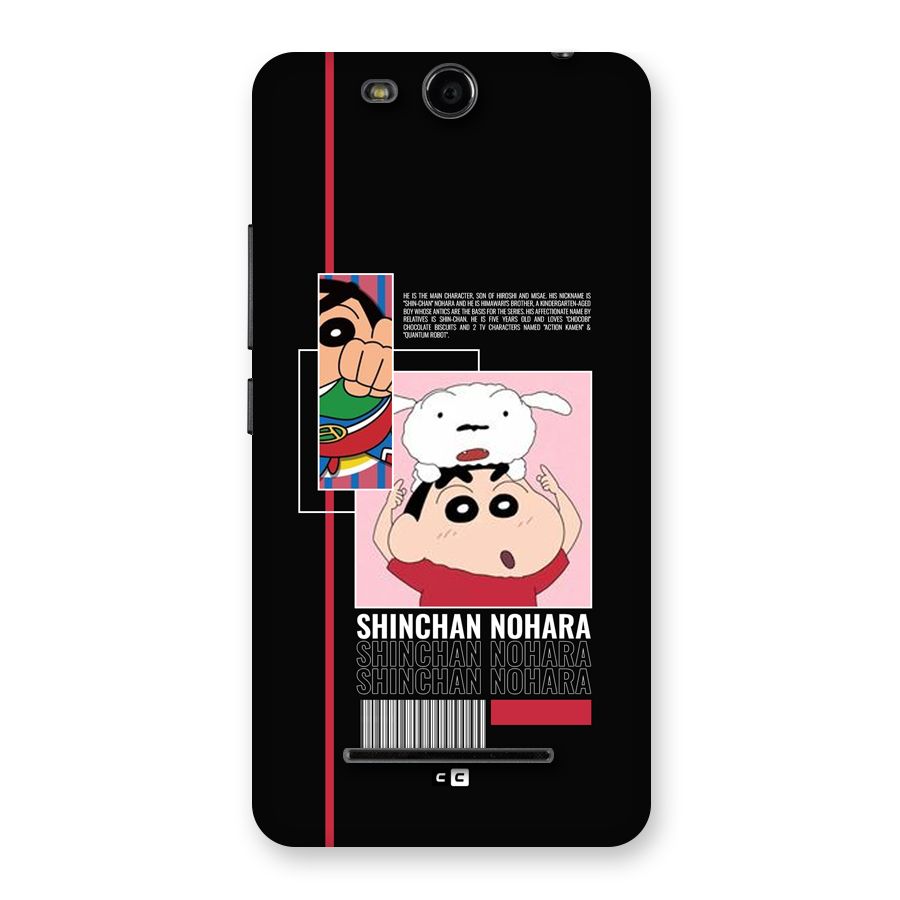 Shinchan Nohara Back Case for Canvas Juice 3 Q392