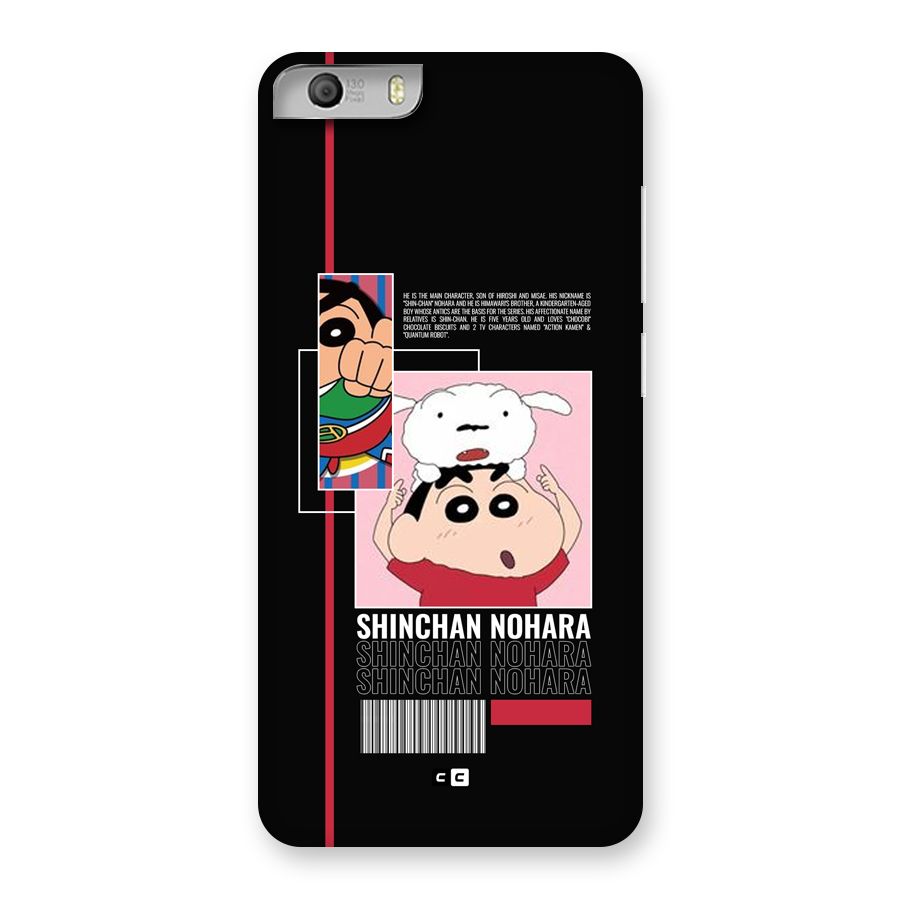 Shinchan Nohara Back Case for Canvas Knight 2