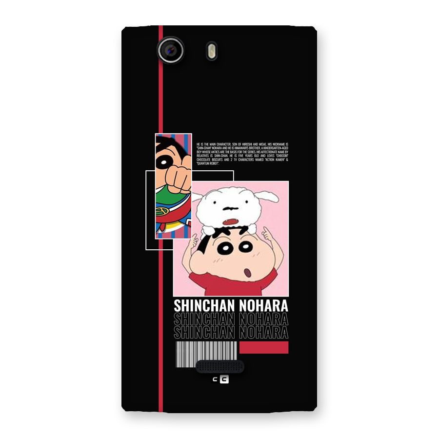 Shinchan Nohara Back Case for Canvas Nitro 2 E311