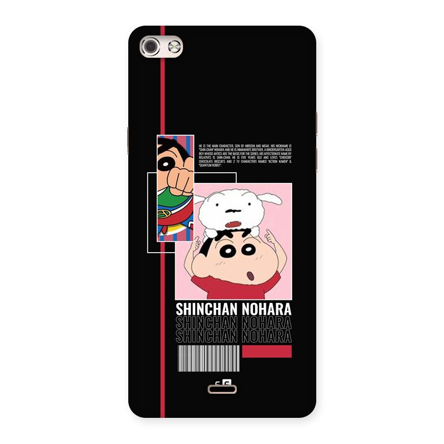 Shinchan Nohara Back Case for Canvas Silver 5