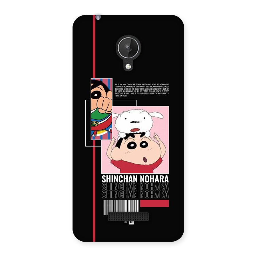 Shinchan Nohara Back Case for Canvas Spark Q380