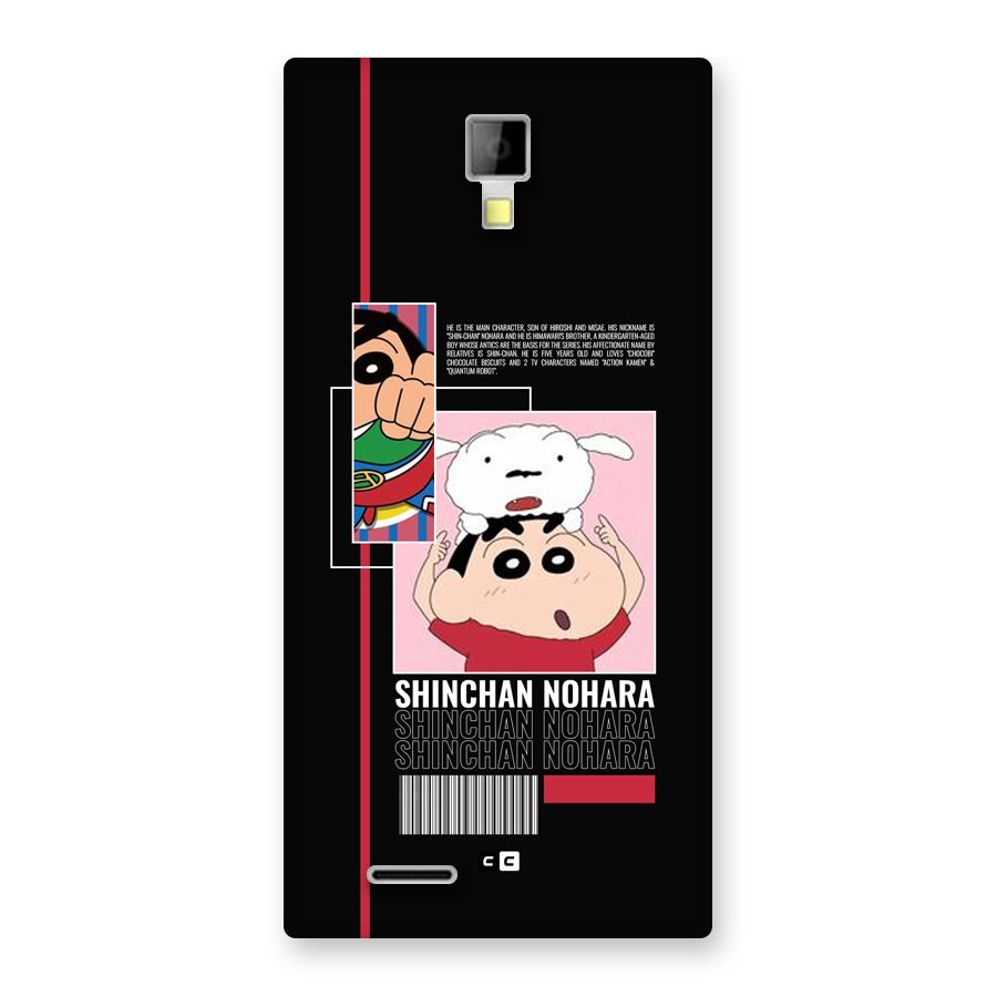 Shinchan Nohara Back Case for Canvas Xpress A99