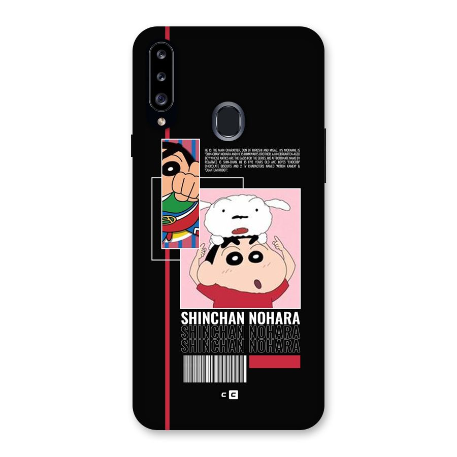 Shinchan Nohara Back Case for Galaxy A20s