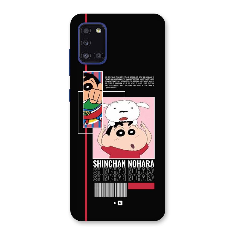 Shinchan Nohara Back Case for Galaxy A31
