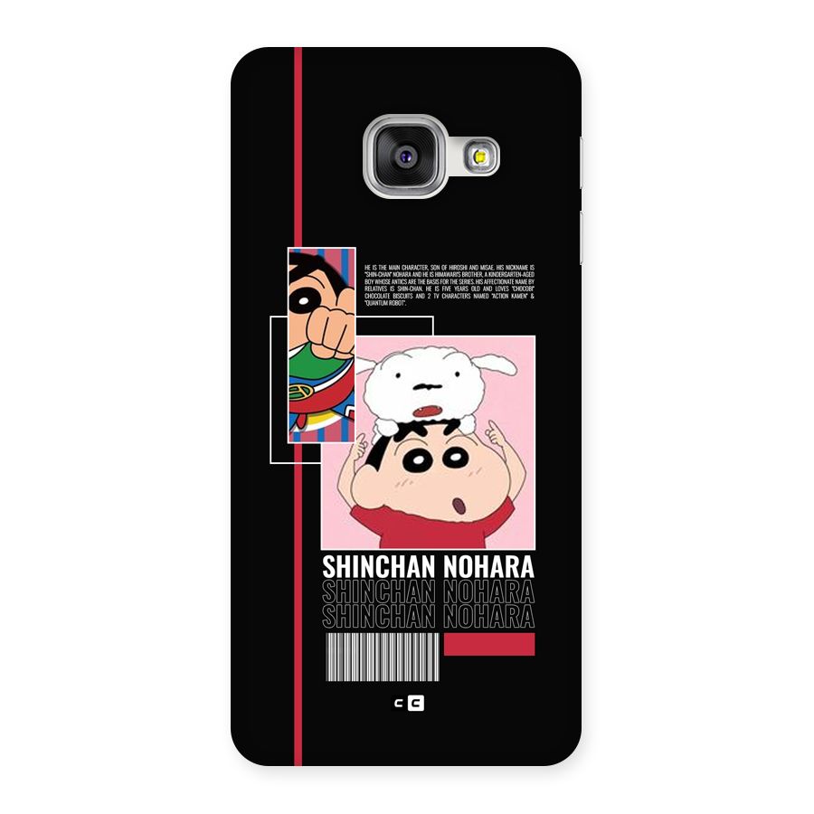 Shinchan Nohara Back Case for Galaxy A3 (2016)