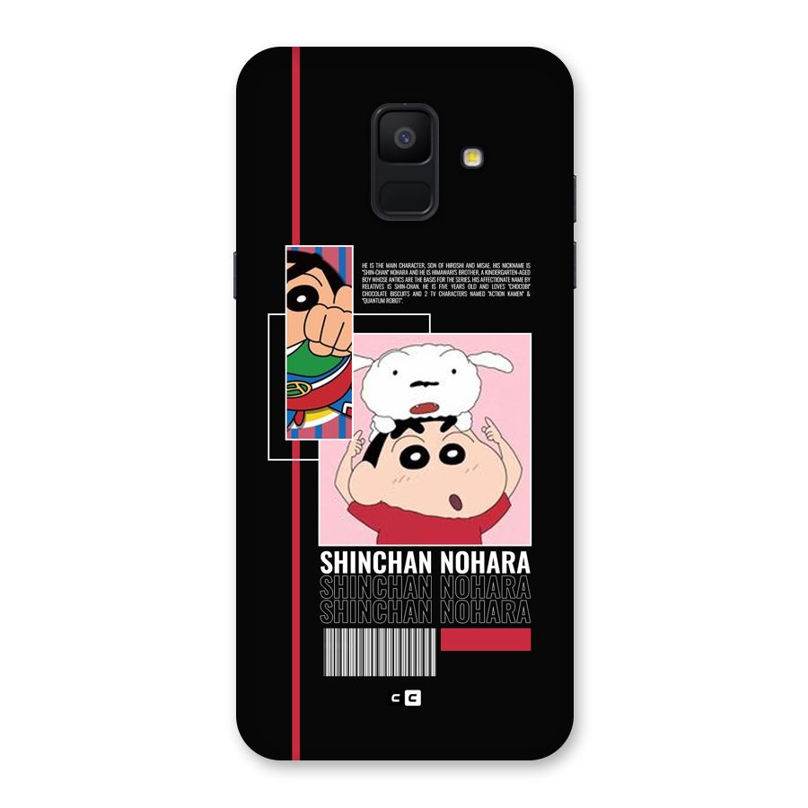 Shinchan Nohara Back Case for Galaxy A6 (2018)