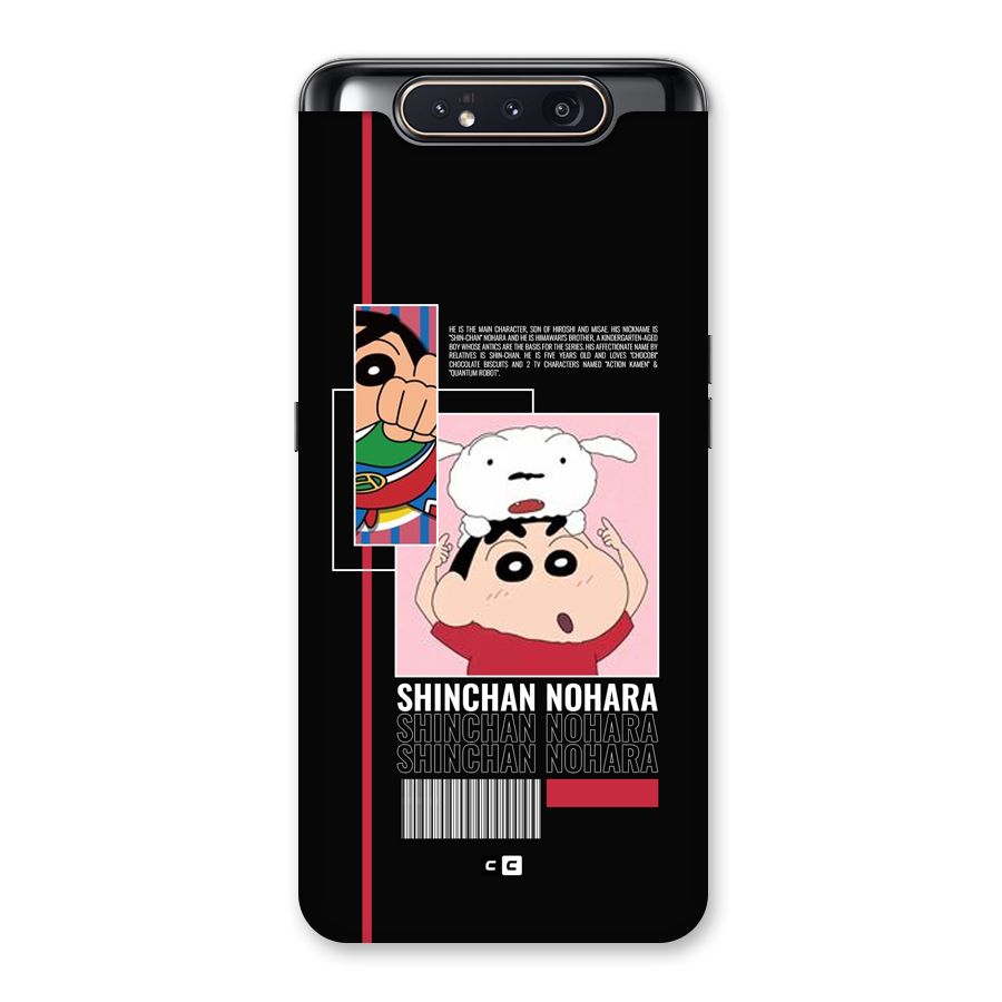 Shinchan Nohara Back Case for Galaxy A80