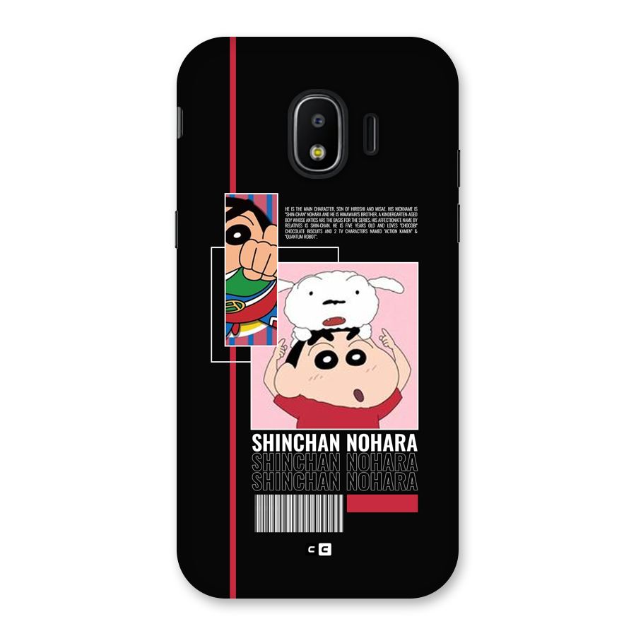 Shinchan Nohara Back Case for Galaxy J2 Pro 2018