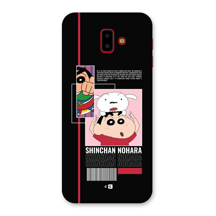Shinchan Nohara Back Case for Galaxy J6 Plus