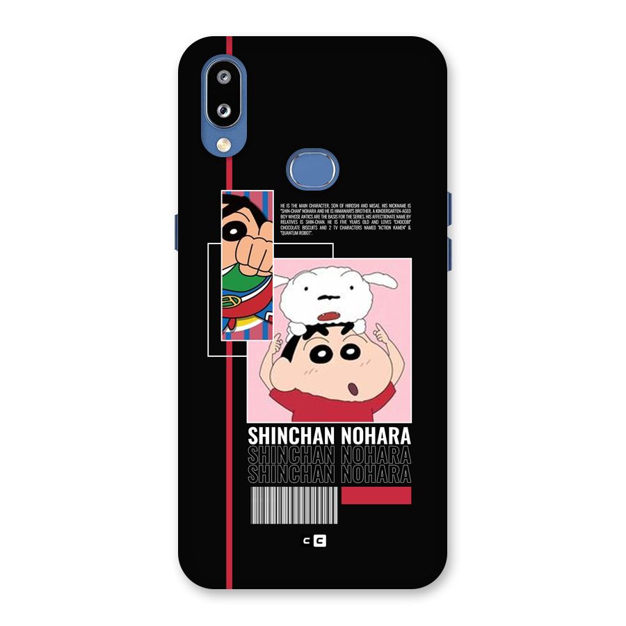 Shinchan Nohara Back Case for Galaxy M01s