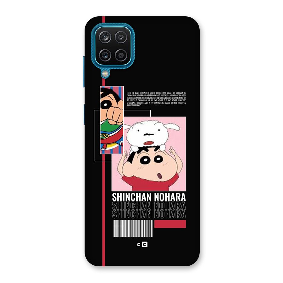 Shinchan Nohara Back Case for Galaxy M12