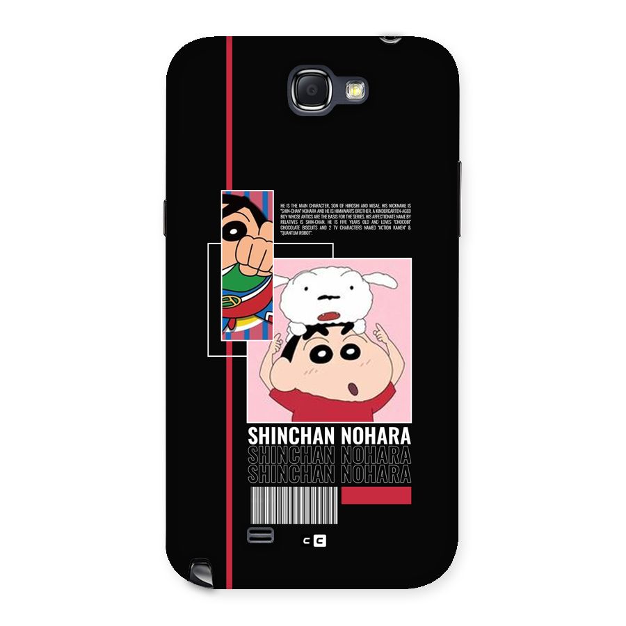 Shinchan Nohara Back Case for Galaxy Note 2
