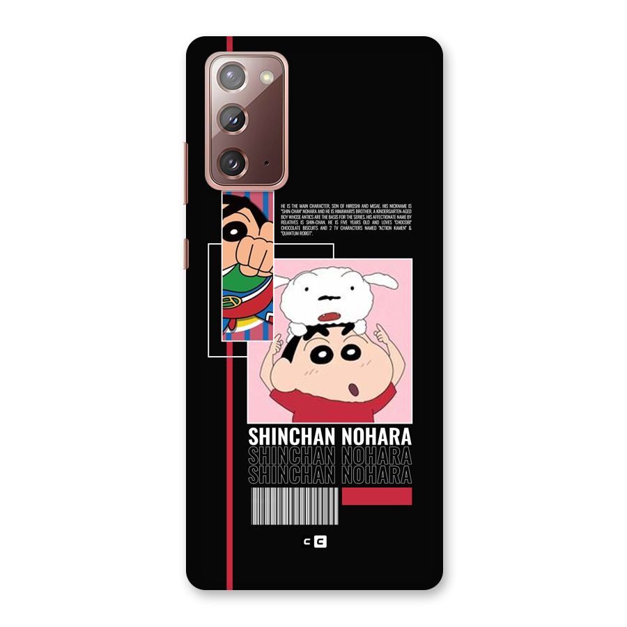 Shinchan Nohara Back Case for Galaxy Note 20