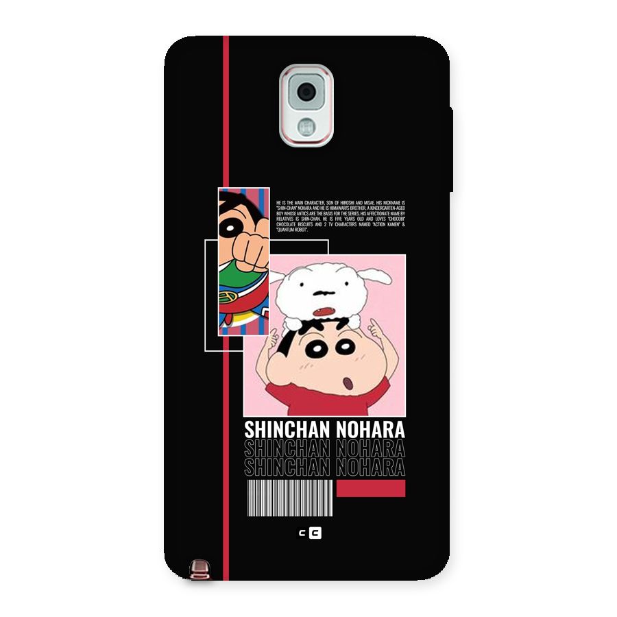 Shinchan Nohara Back Case for Galaxy Note 3