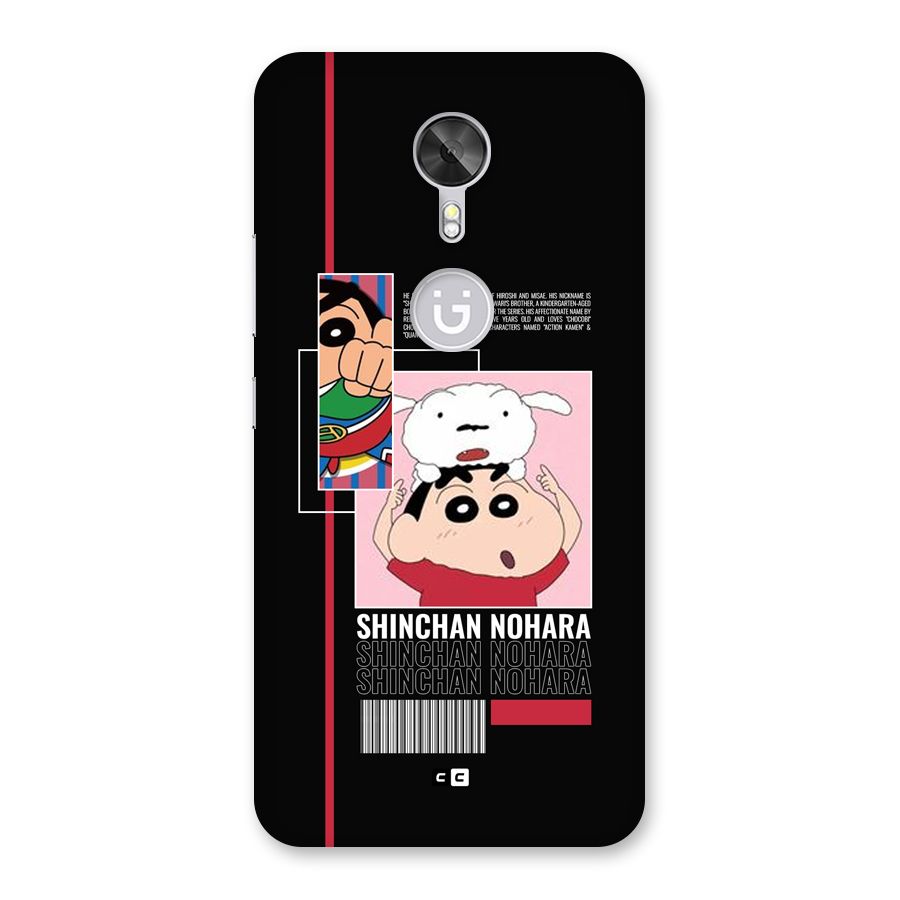 Shinchan Nohara Back Case for Gionee A1