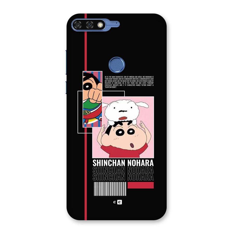 Shinchan Nohara Back Case for Honor 7C