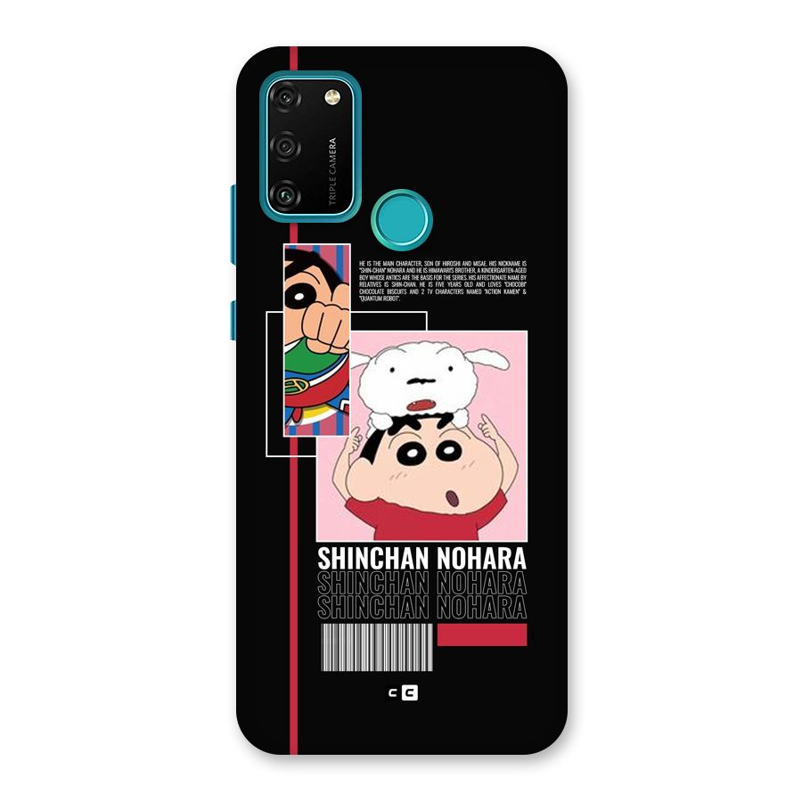Shinchan Nohara Back Case for Honor 9A