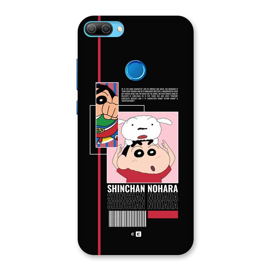 Shinchan Nohara Back Case for Honor 9N