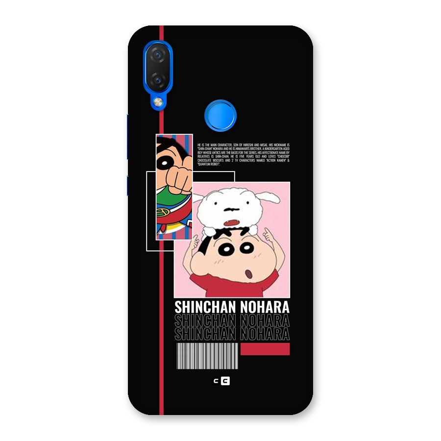 Shinchan Nohara Back Case for Huawei Nova 3i