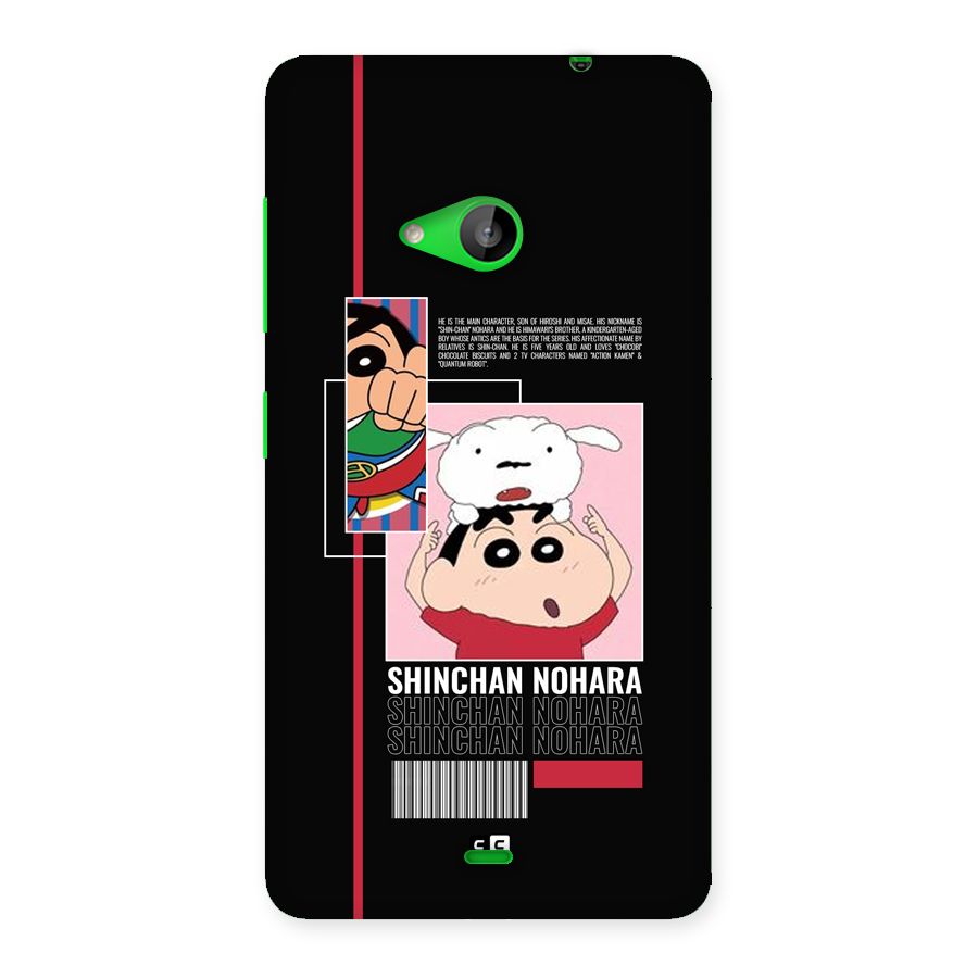 Shinchan Nohara Back Case for Lumia 535
