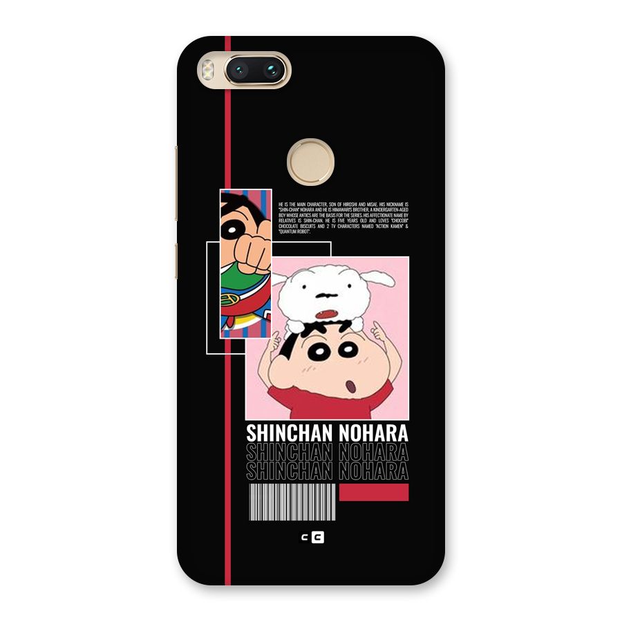 Shinchan Nohara Back Case for Mi A1
