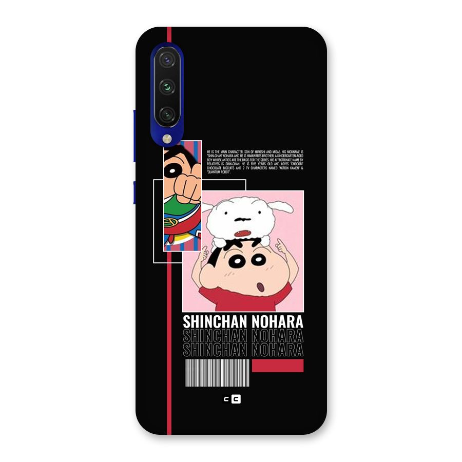 Shinchan Nohara Back Case for Mi A3