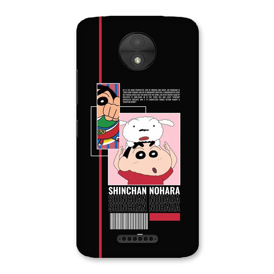 Shinchan Nohara Back Case for Moto C