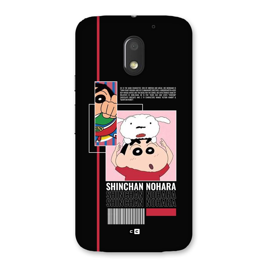 Shinchan Nohara Back Case for Moto E3 Power