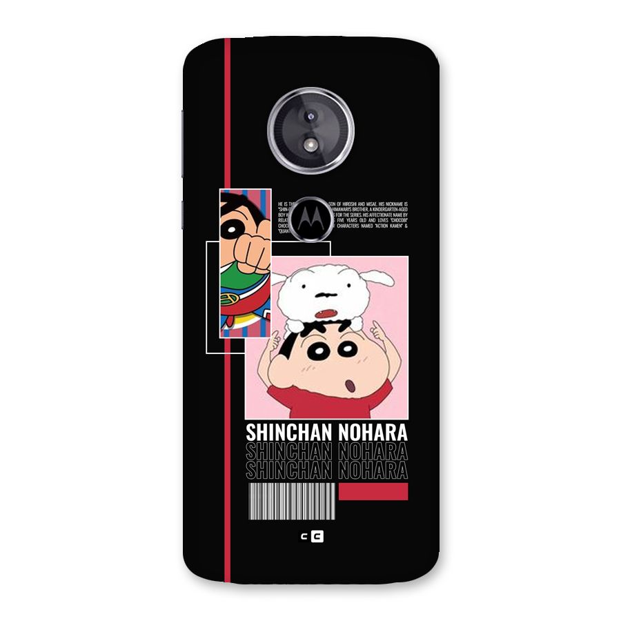 Shinchan Nohara Back Case for Moto E5