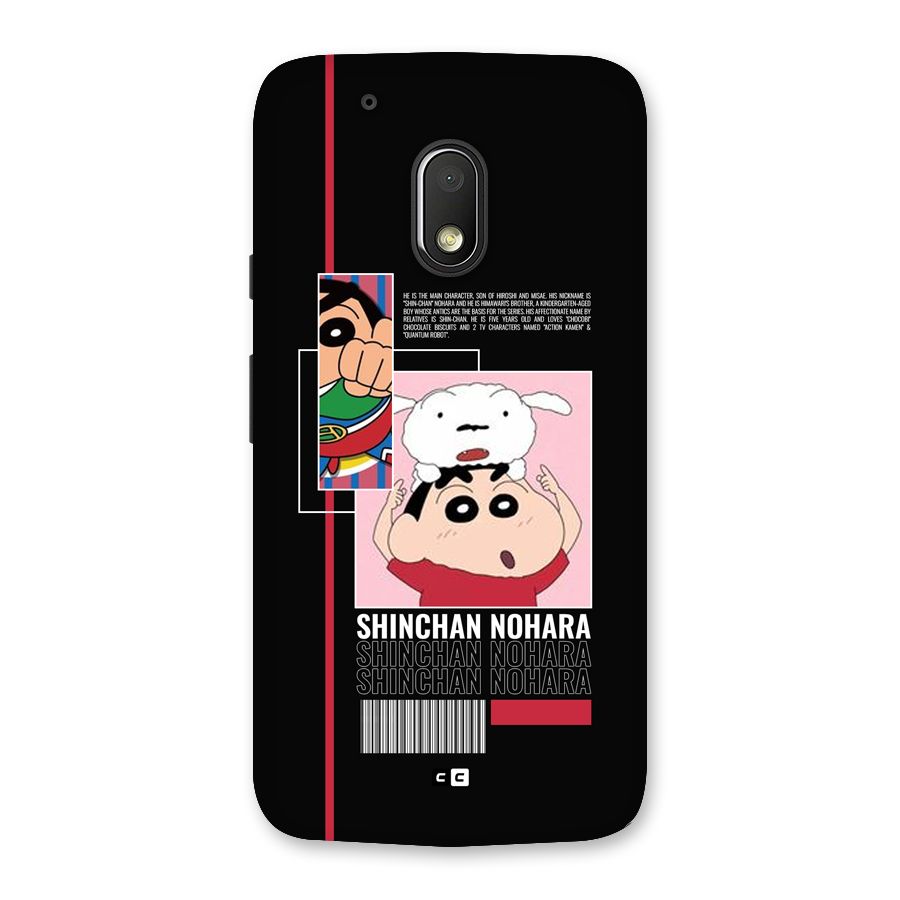 Shinchan Nohara Back Case for Moto G4 Play
