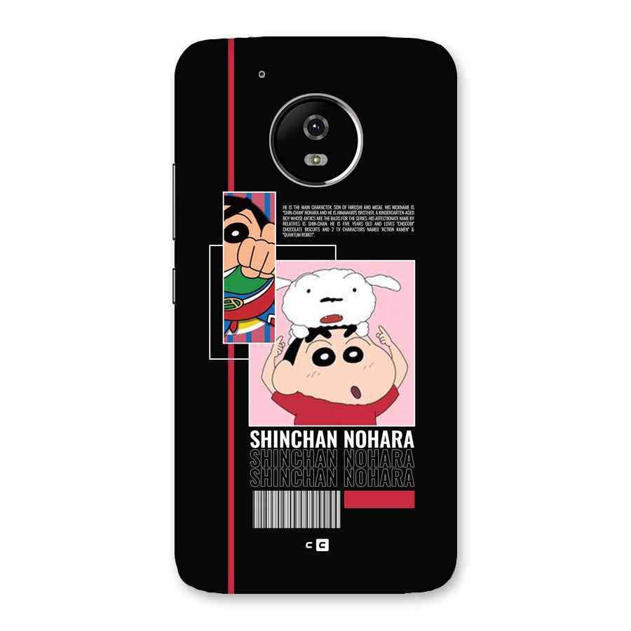 Shinchan Nohara Back Case for Moto G5