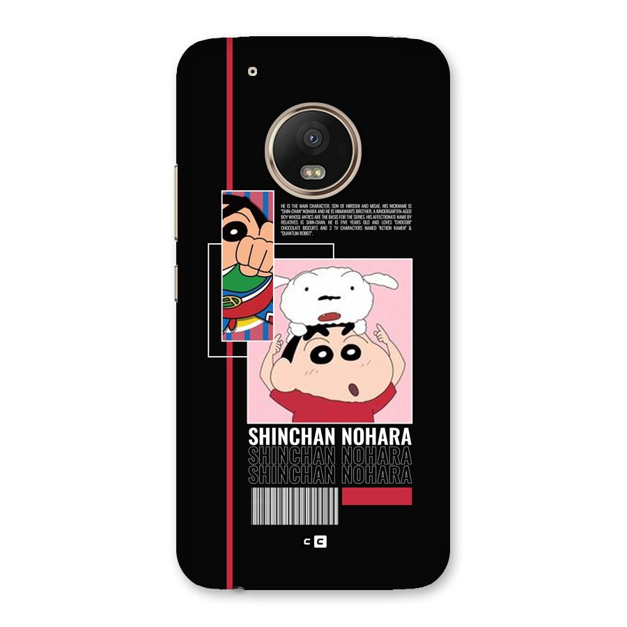 Shinchan Nohara Back Case for Moto G5 Plus