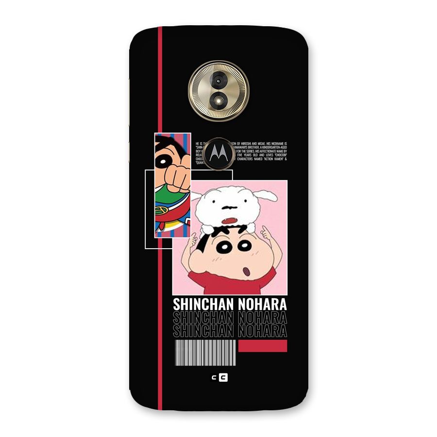 Shinchan Nohara Back Case for Moto G6 Play