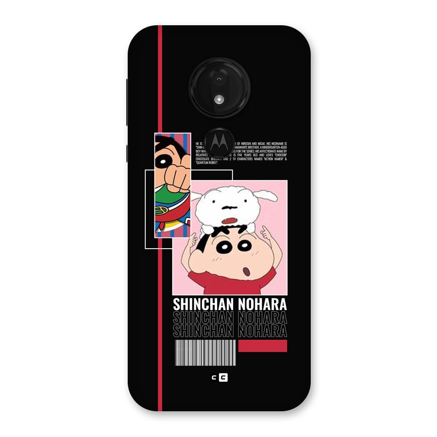Shinchan Nohara Back Case for Moto G7 Power
