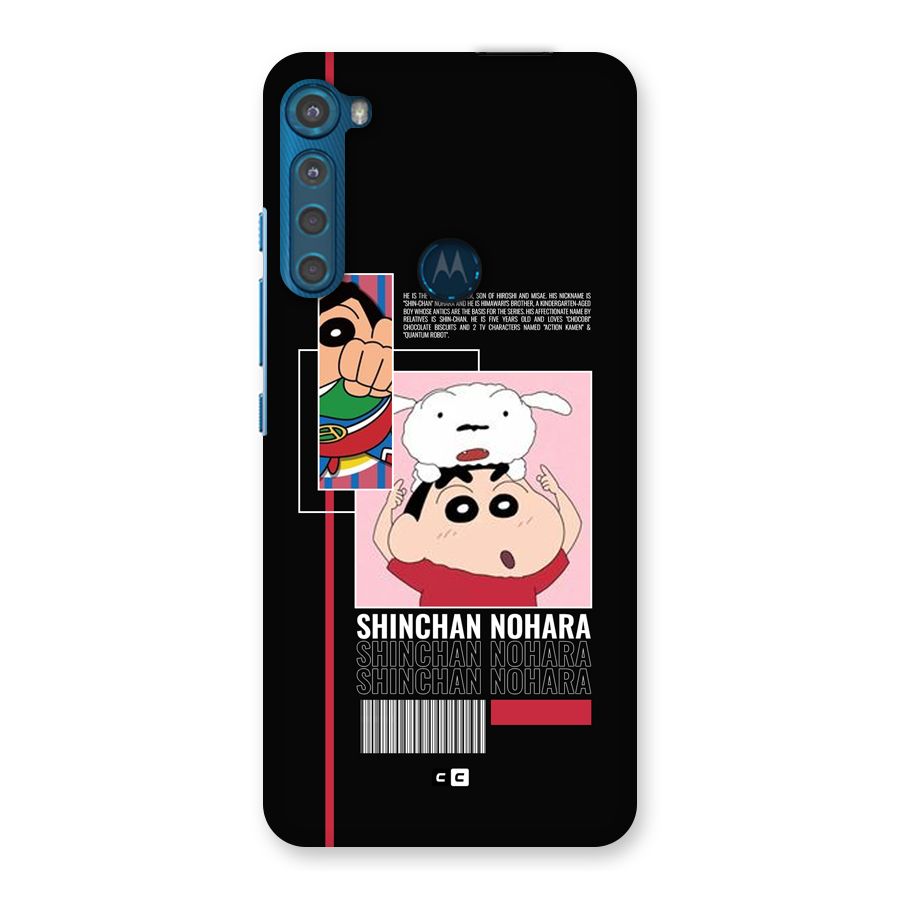 Shinchan Nohara Back Case for Motorola One Fusion Plus