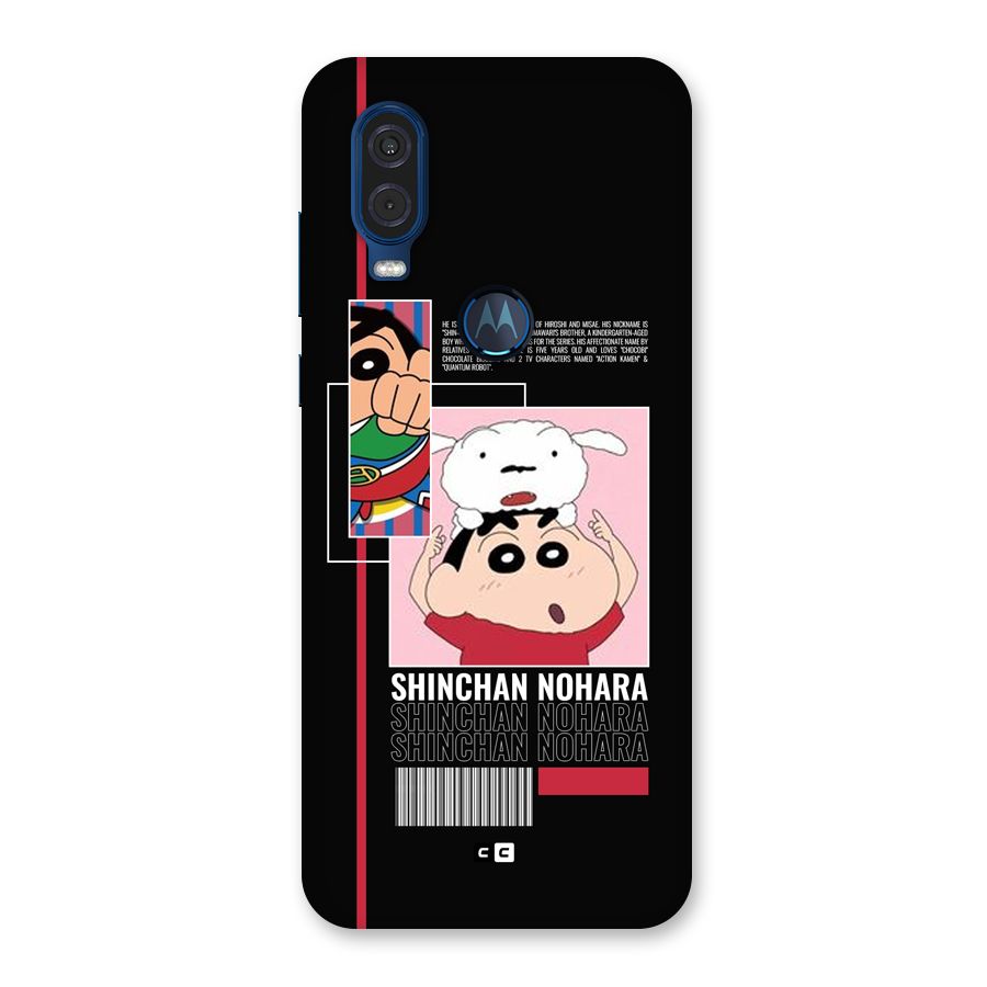 Shinchan Nohara Back Case for Motorola One Vision