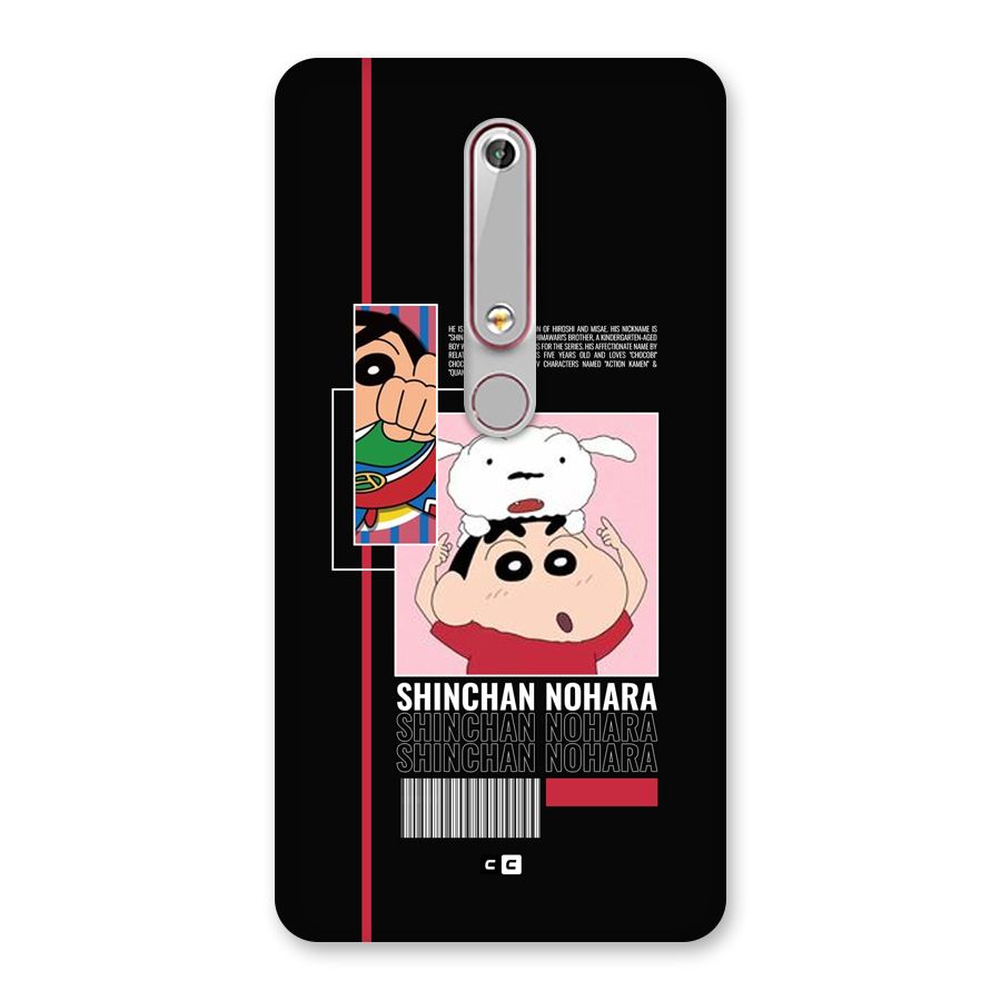 Shinchan Nohara Back Case for Nokia 6.1