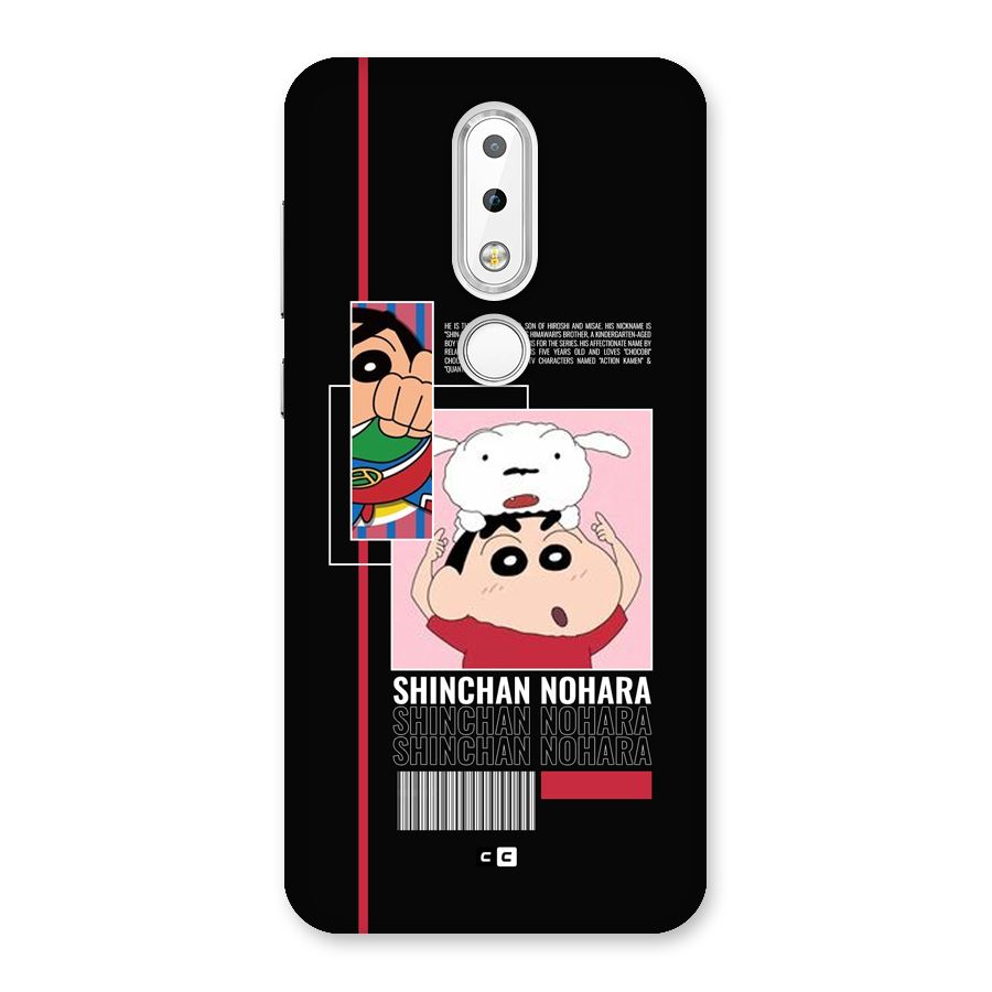 Shinchan Nohara Back Case for Nokia 6.1 Plus