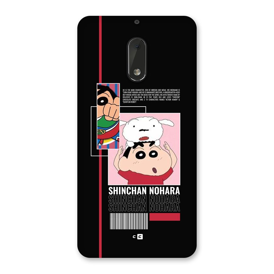 Shinchan Nohara Back Case for Nokia 6