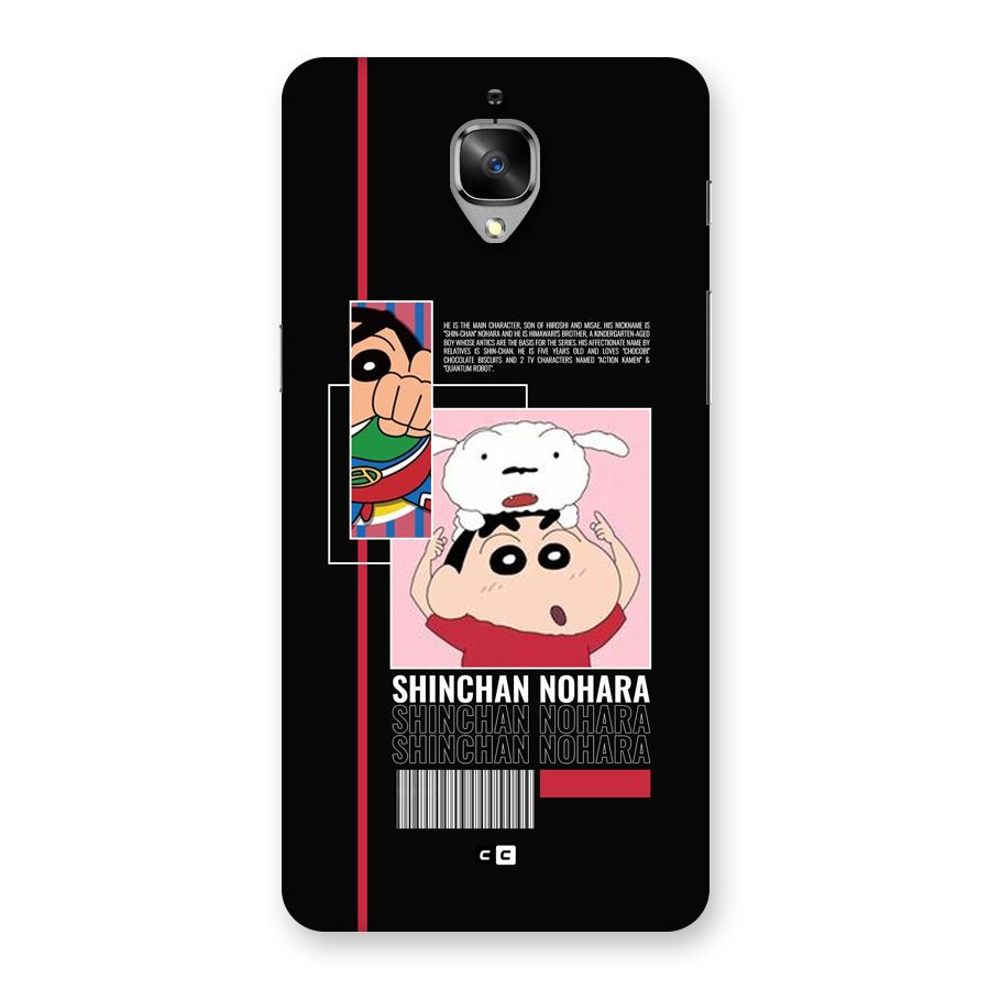 Shinchan Nohara Back Case for OnePlus 3T