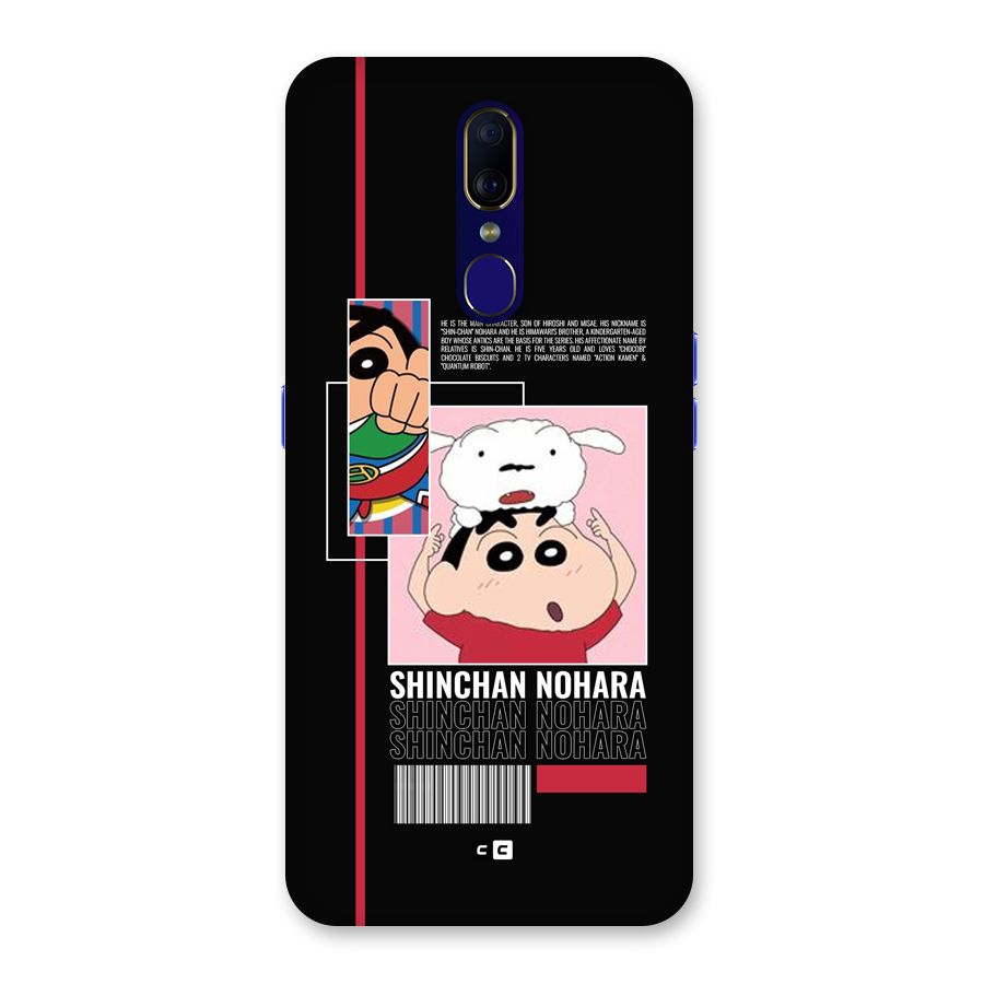 Shinchan Nohara Back Case for Oppo F11