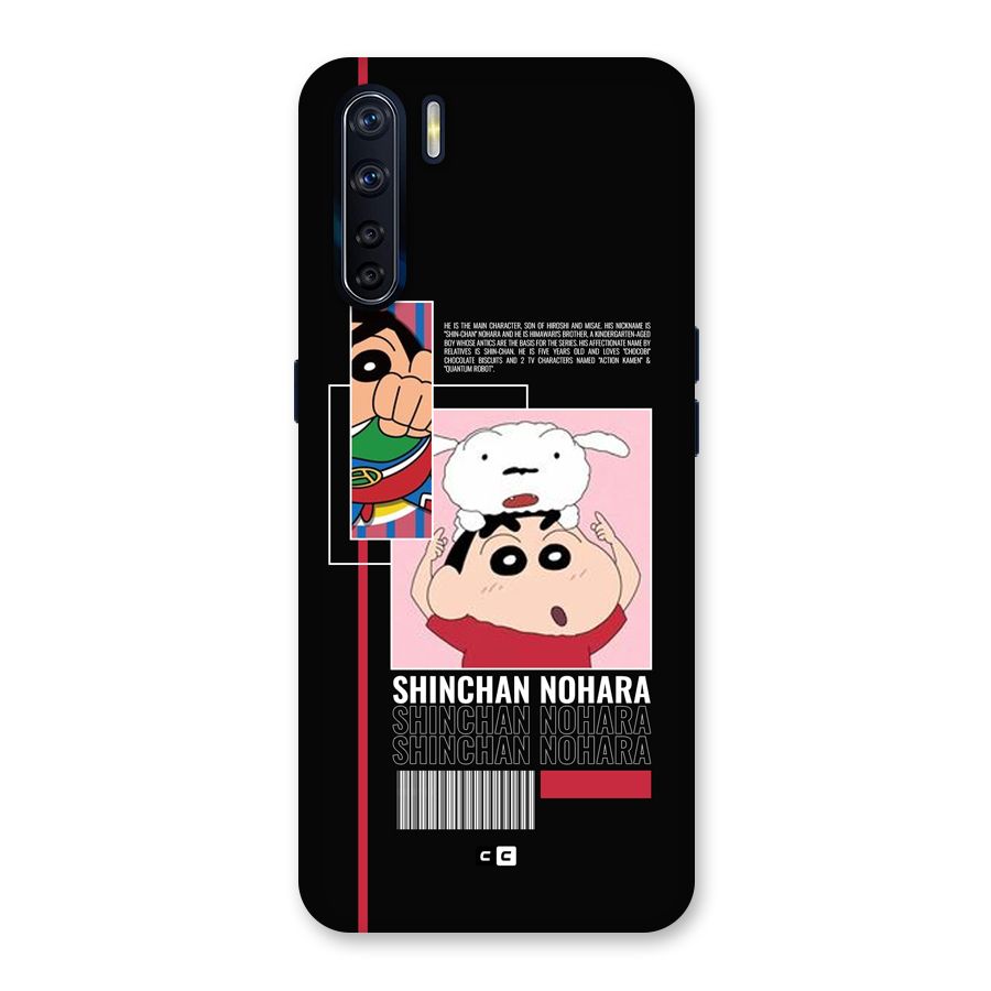 Shinchan Nohara Back Case for Oppo F15