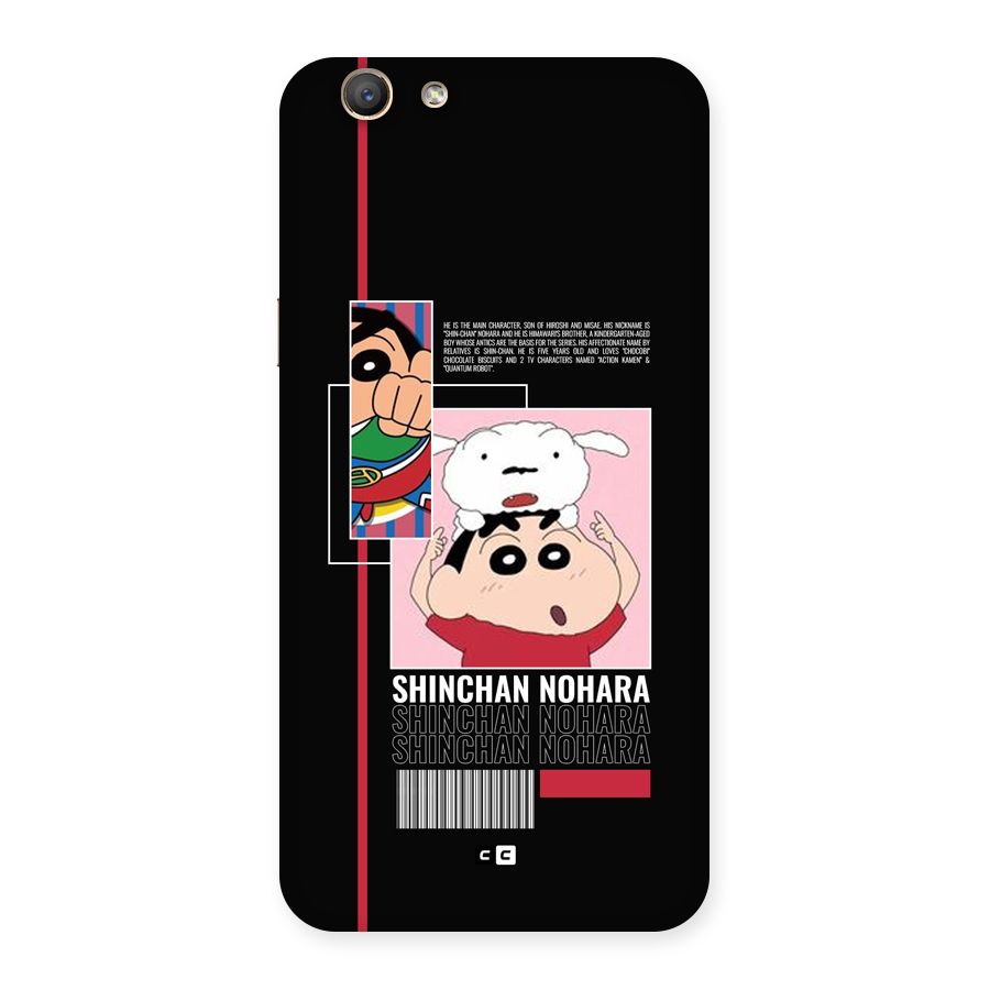 Shinchan Nohara Back Case for Oppo F1s