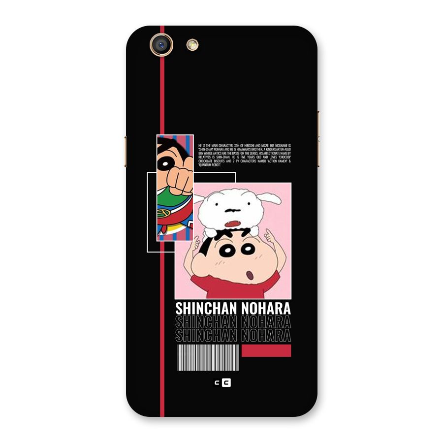 Shinchan Nohara Back Case for Oppo F3
